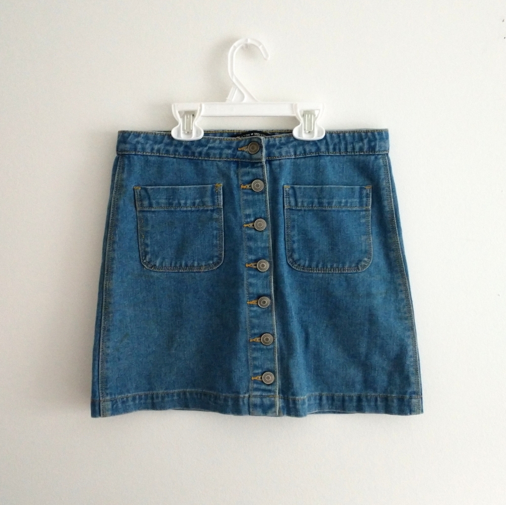 Brandy Melville Denim Mini Skirt